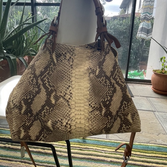 Gianni Chiarini Leather Snake Skin Bag - Picture 6 of 10